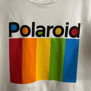 Graphic Unisex Rainbow Polaroid T Shirt, Size L